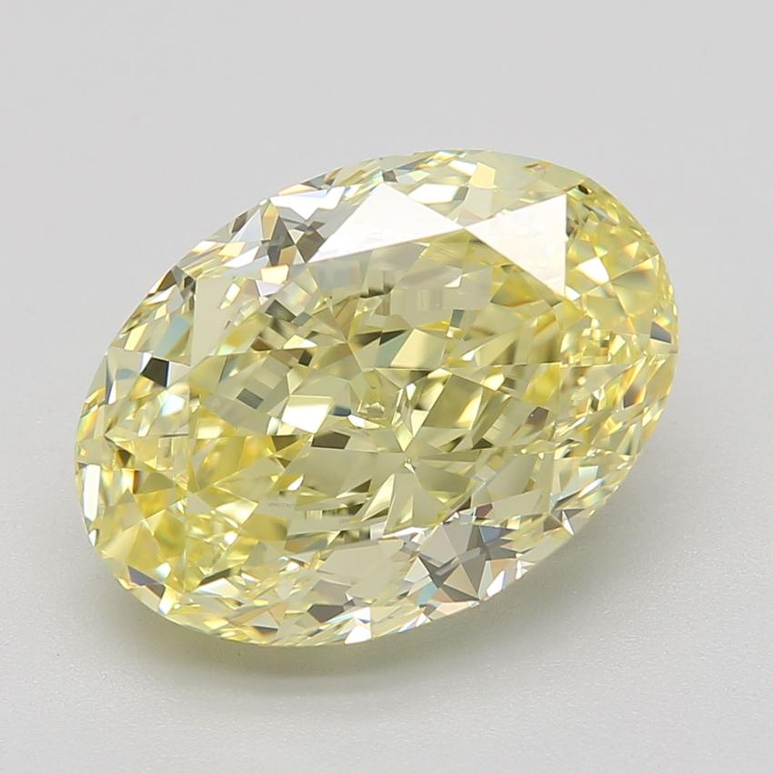 5.31 Ct. Fancy Intense Yellow Oval Diamond