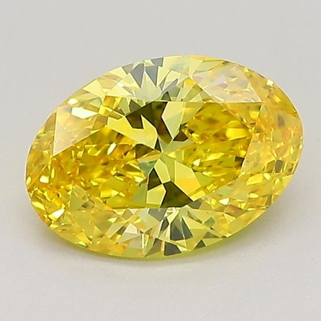 10.05 Ct. Fancy Vivid Yellow Radiant Lab Grown Diamond