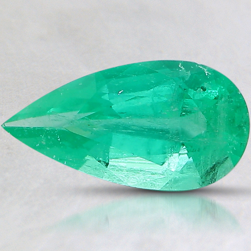 11.4x6mm Pear Colombian Emerald